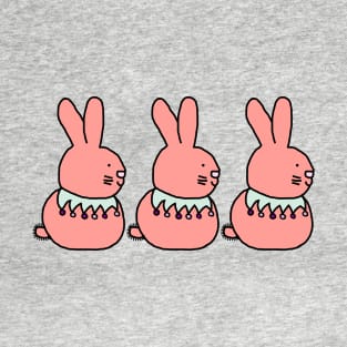 Three Rose Bunnies T-Shirt